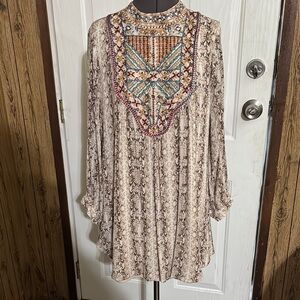 Bohemian Patterned Tunic Dress